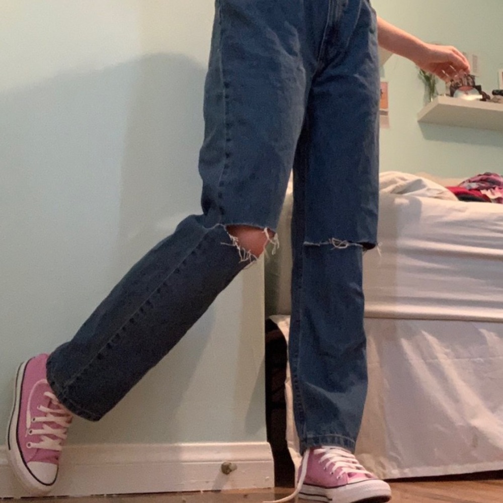 Wide leg jeans